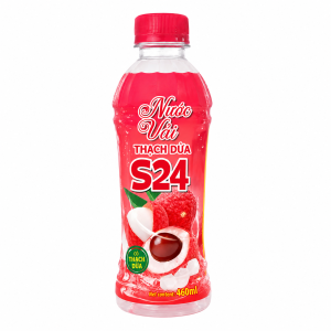 Nước vải thạch dừa S24 Mihaco chai 460ml