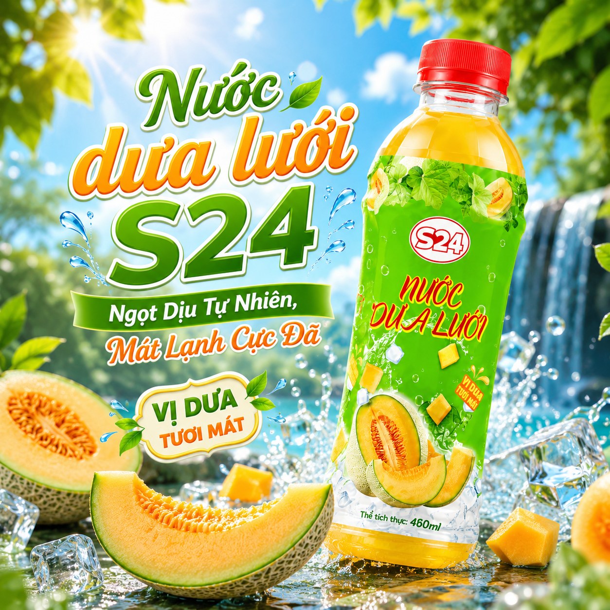 Nước dưa lưới S24 Mihaco chai 460ml nuoc-dua-luoi-s24-mihaco-chai-460ml-1