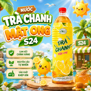 Nước trà chanh mật ong S24 Mihaco chai 1.5L